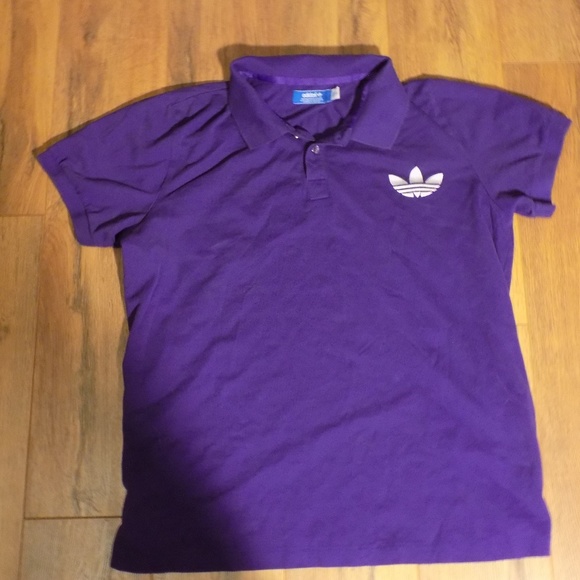 adidas purple polo